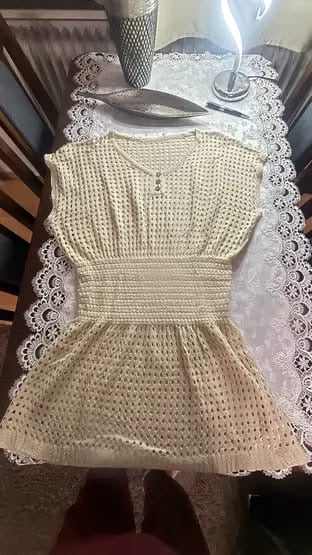 Robe de Plage Femme V-Col Dentelle Mini Cache-Maillot Manches Courtes