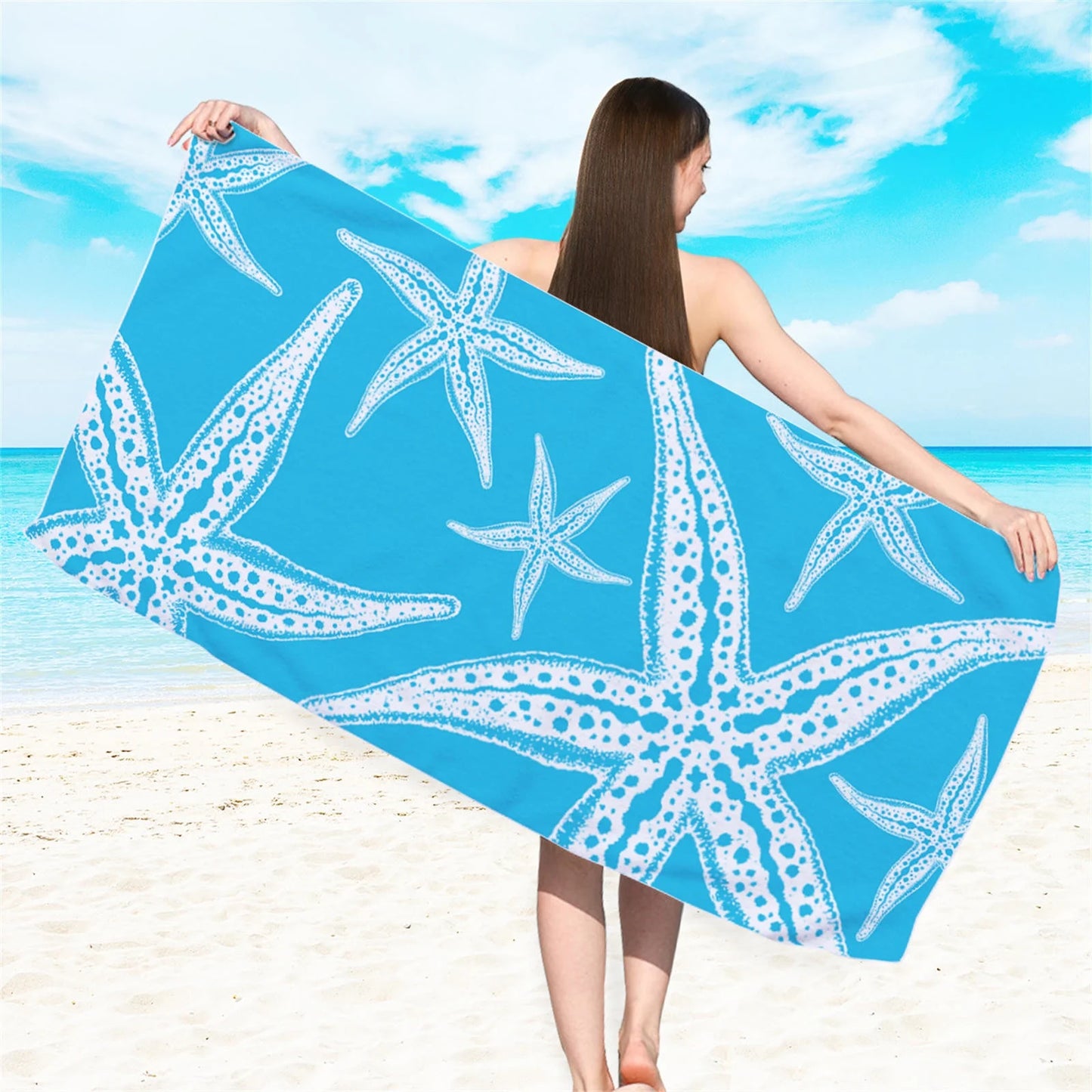 Serviette de plage en microfibre imprimée